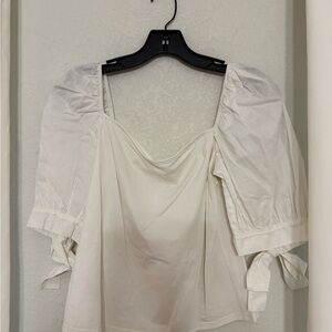 Cinq à Sept Cream Puff Sleeve Blouse